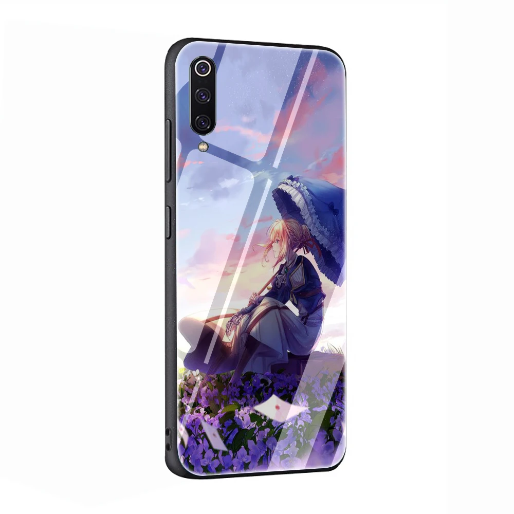 Чехол EWAU Violet Evergarden из закаленного стекла для телефона для Xiaomi mi A1 A2 8 9 Red mi 4X 6A Note 5 6 7 Pro Pocophone F1 - Цвет: G4