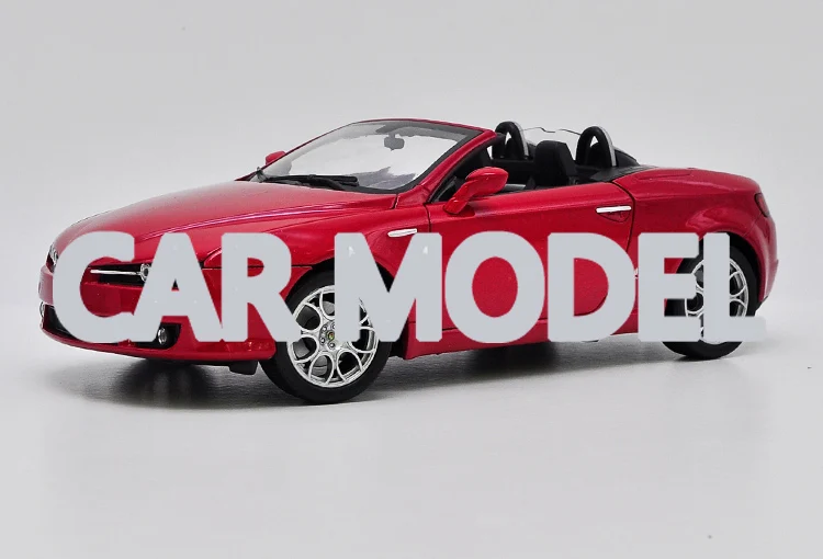 1:18 Масштаб сплава игрушечные транспортные средства Alfa Spider мягкая модель автомобиля Детские игрушечные машинки авторизованный игрушки для детей
