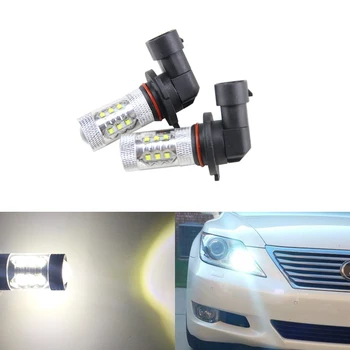 

2PCs 9005 HB3 80W White Led High Beam Daytime Running Lights For Lexus IS GS ES LS RX 350 For Toyota Corolla Highlander Prius
