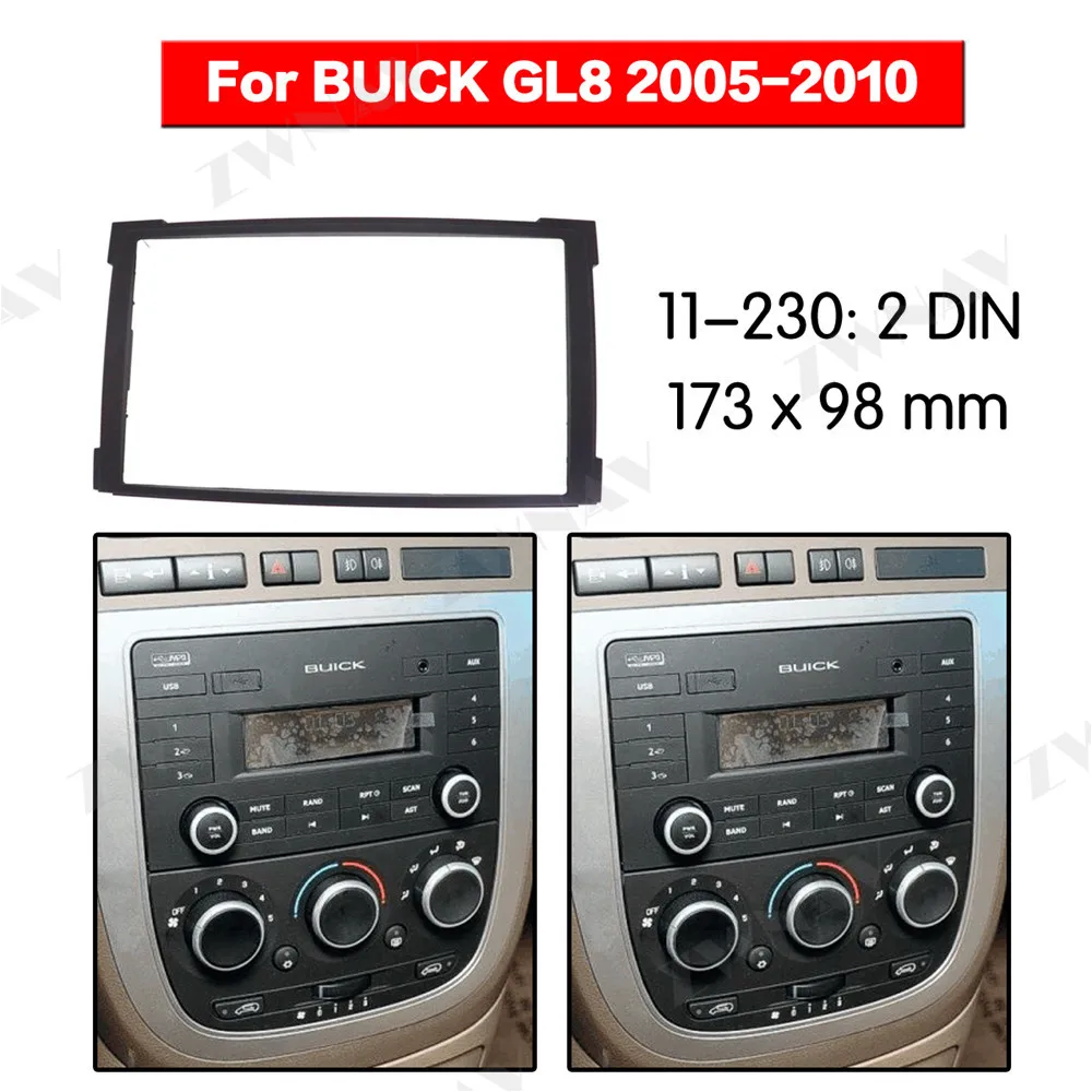 Радио для Buick GL8 первый Land 2005-2010 2DIN кронштейн dvd-плеер фасции автомобиля стерео радио установка тире