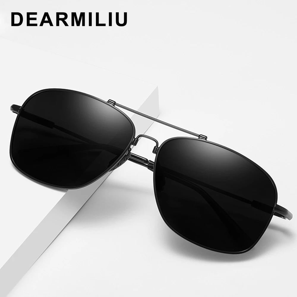 Дизайн DEARMILIU унисекс поляризованные солнцезащитные очки для женщин для вождения сплав рамка Polit Зеркальные Солнцезащитные очки Мужские UV400 Gafas De Sol для мужчин