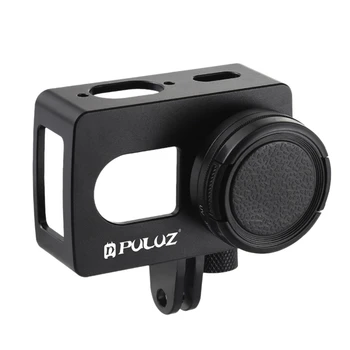 

PULUZ Housing Shell CNC Aluminum Alloy Protective Cage Cover with 37mm UV Lens for Xiaomi Xiaoyi II 4K Action Camera