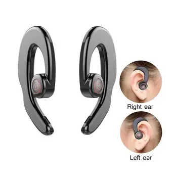 

Bluetooth Wireless Ear-Hook Hanger Stereo Sound Microphone Earphones Headset