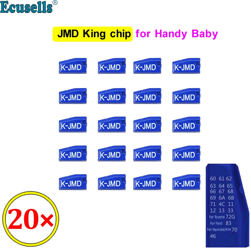 20PCS/LOT Newest Original JMD King Chip for Handy Baby for 46/48/4C/4D/G Chip JMD Chip Super JMD chip Blue