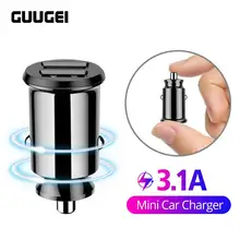 GUUGEI Mini USB Автомобильное зарядное устройство многофункциональная Быстрая зарядка для huawei Mate30 Pro Xiaomi Dual USB 2 порта 3.1A адаптер питания в автомобиле