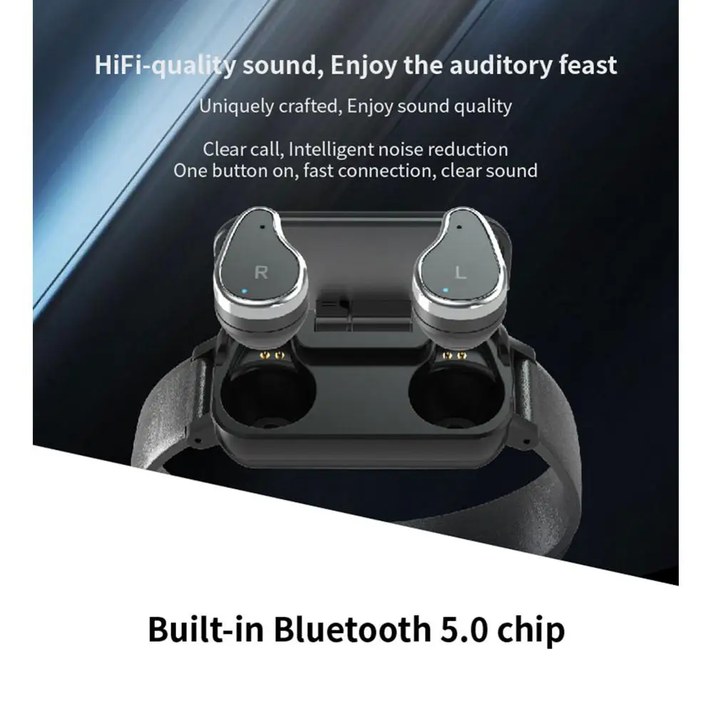 Спортивные Смарт-часы 2 в 1, Bluetooth 5,0, наушники с напоминанием о звонках, пульсе, кровяном давлении, умные часы для мужчин и женщин