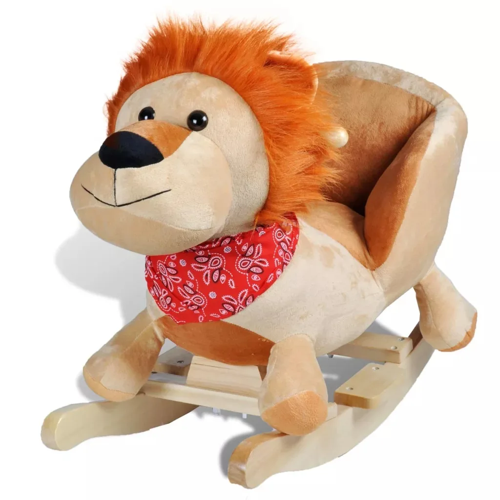 

Baby Rocking Lion Kids Animal Rocking Horses Multi-Functional Rocking Chairs Trojan Toys Baby Play Baby Walker Indoor Gift V3