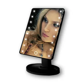 

Professional Lighted Mirror With Light For Makeup Adjustable Light 22 Touch Screen Table Make Up LED Mirror 360 Rotating