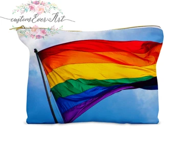 

San Francisco Pride cosmetic bag Cosmetic Case Cosmetic pouch makeup bag cute travel bag for women gift