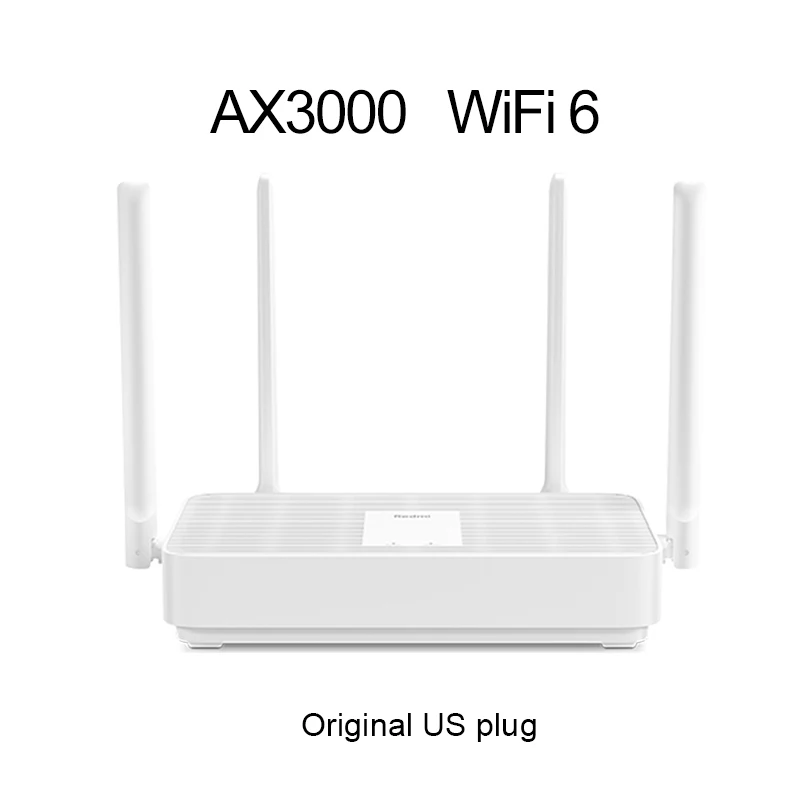 Xiaomi Redmi Router AX3000 Wifi 6 Mesh Gigabit 2.4G5.0GHz Dual-Band Wireless Dualcore Wifi Repeater 256M Memory Home Amplifi 