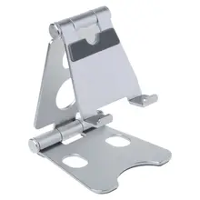 Soporte giratorio para tableta de escritorio plegable doble de aleación de aluminio soporte para teléfono móvil soporte de montaje para iPhone para iPad para teléfonos móviles