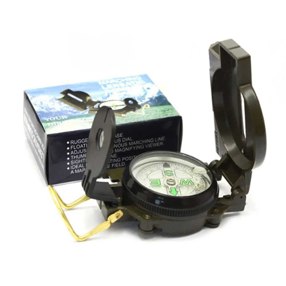 Военный компас Клинометр Туристический навигатор для лесной охоты Открытый тактический Набор инструментов для выживания туристическое снаряжение для кемпинга