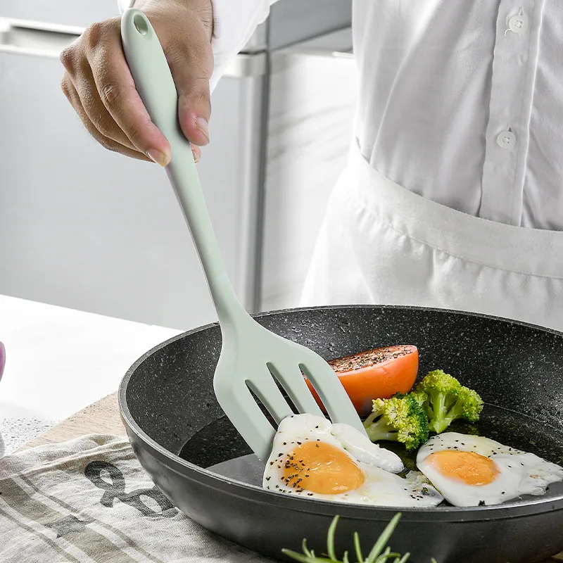 Kitchen Cookware Silicone Non-stick Cooking Tool Spatula Ladle Egg Beaters Shovel Spoon Soup Utensils Set kitchen utensils