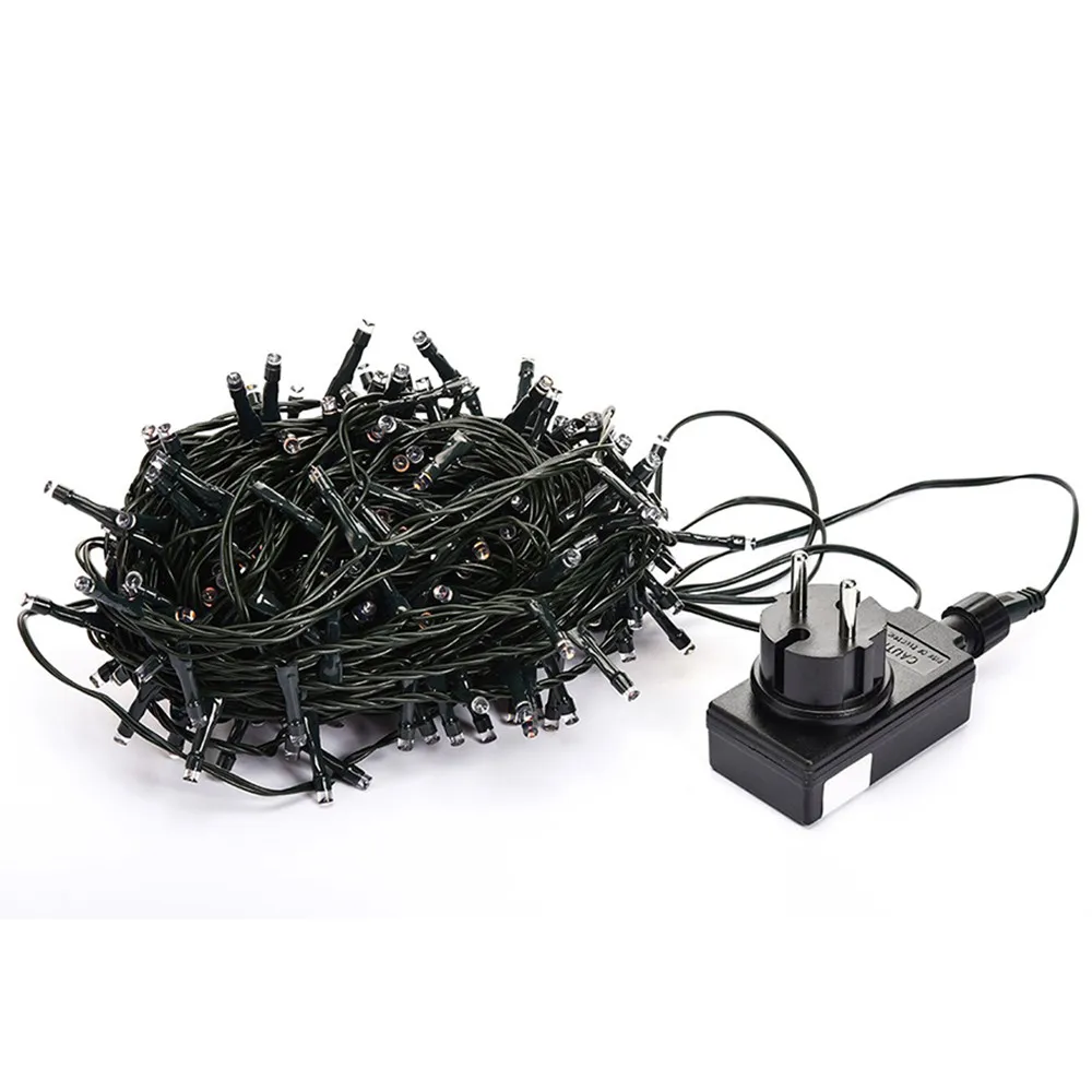 10M 20M 30M 50M 100M Waterproof LED String Lights 24V EU US Outdoor Garland for Christmas Trees Xmas Party Wedding Decoration
