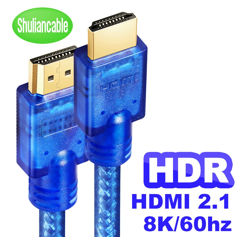 Shuliancable HDMI 2 1 8K @ 60 Гц 4K 120 Гц/60 ARC HDR RGB 4:4:4 48 Гбит/с HDCP2.2 для сплиттера Switch PS4 TV xbox
