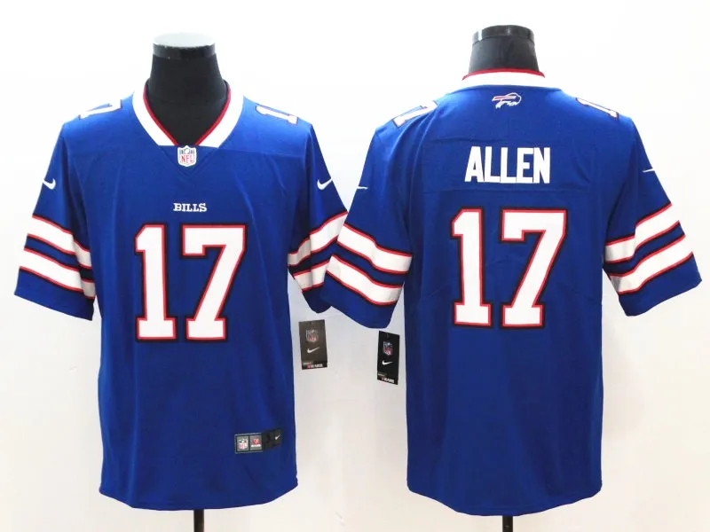Мужчины Buffalo Josh Allen Tremaine Edmunds Tre'Davious White LeSean McCoy Vapor Untouchable Limited игрок Джерси - Цвет: Коричневый