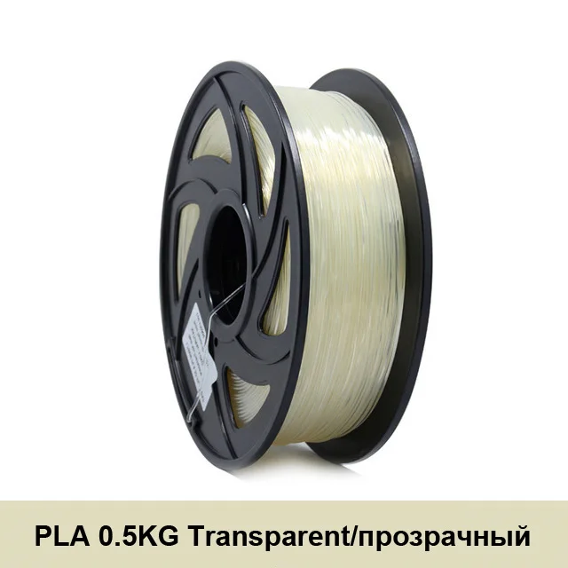 Anet 0,5 кг/шт. 1,75 мм 3d Принтер ABS PLA нить для 3d-печати ручка пластиковая стержень Резиновая лента расходные материалы материал заправки - Цвет: PLA Transparent