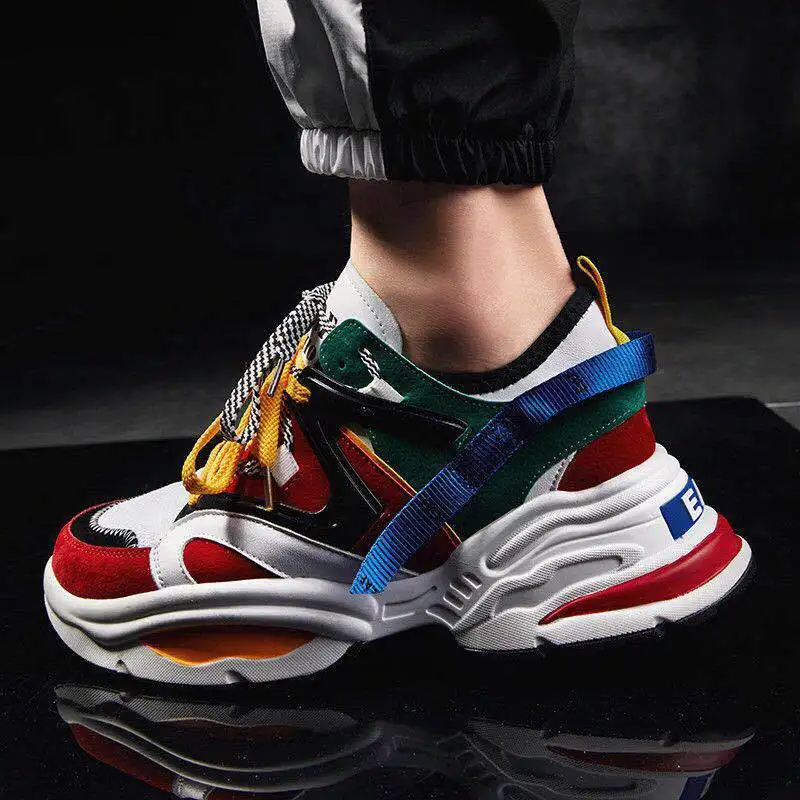 

Super fire men's shoes heightened thick bottom sports shoes old shoes lovers shoes students