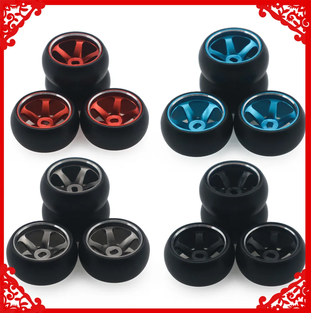 Cerchio In Lega A 5 Razze Drift Tire Per Rc 1/28 Wltoys K969 K989 P929 Drift Rally Kyosho Mini-Z Mini-Q D Hobby Model Car