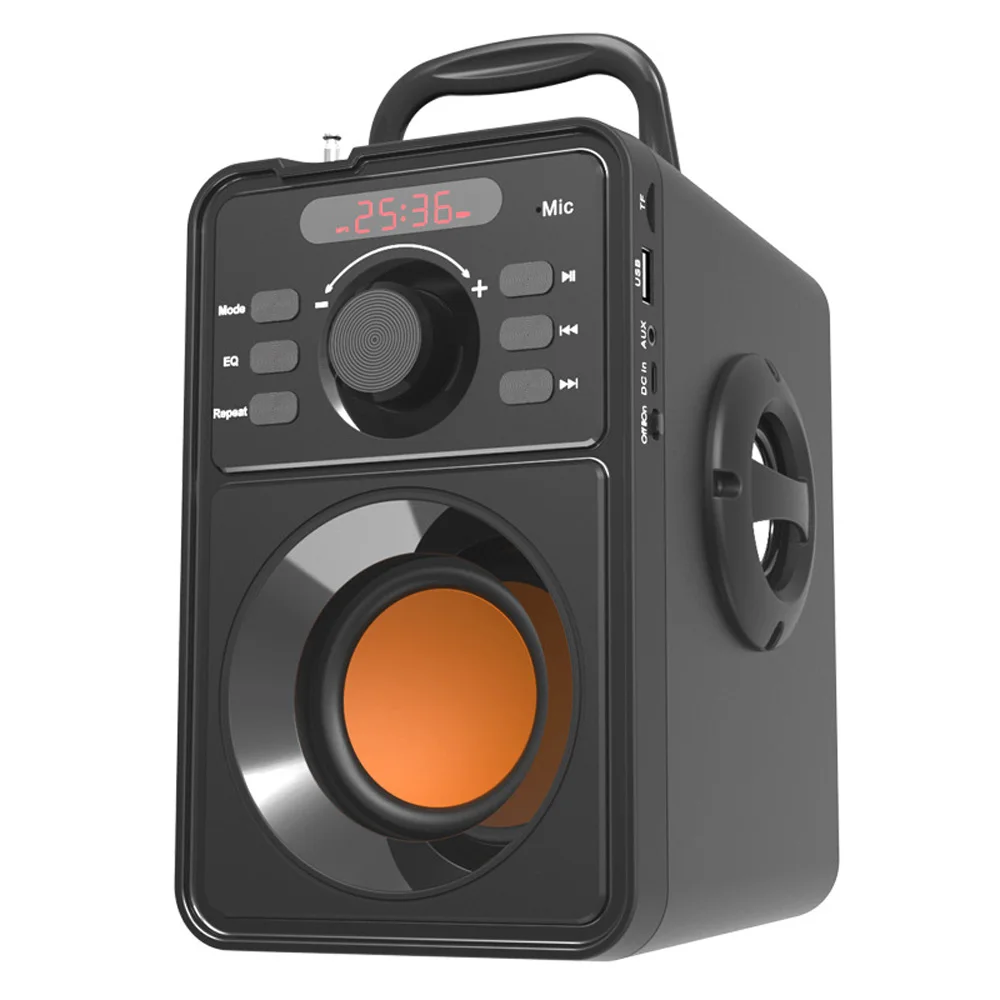 Handheld Wireless Stereo Bluetooth V4.2+ EDR Speaker Portable Subwoofer MP09 Handheld Bluetooth Speaker