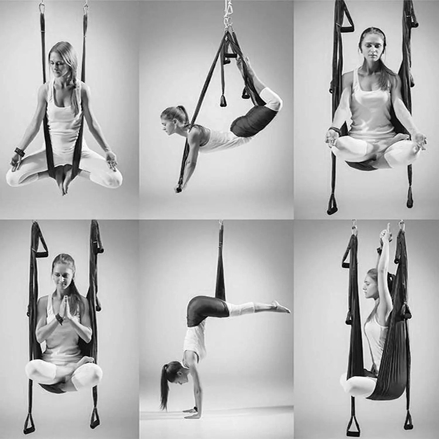 Aerial Yoga Swing набор строп сильный антигравитационный гамак для йоги комплект трапециевидный инверсия инструмент с удлинительными ремнями расширительный винт