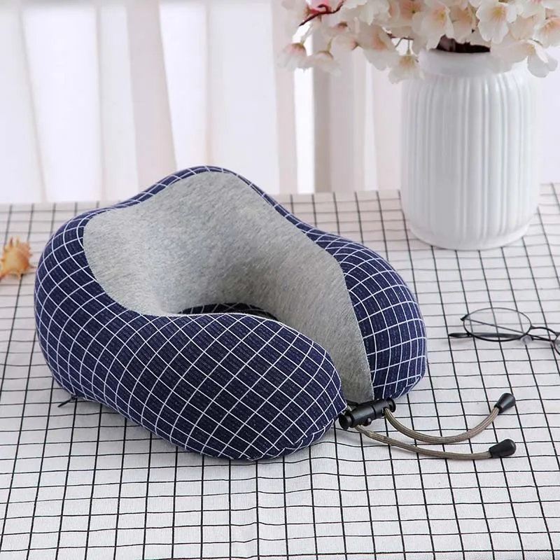 Memory Foam Grid шеи теплые подушки ткань путешествия поездки подушки драйвер подголовник офисный Отдых Pad