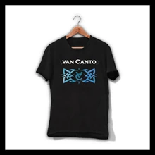 VAN CANTO Мужская черная футболка немецкий металлический ремешок