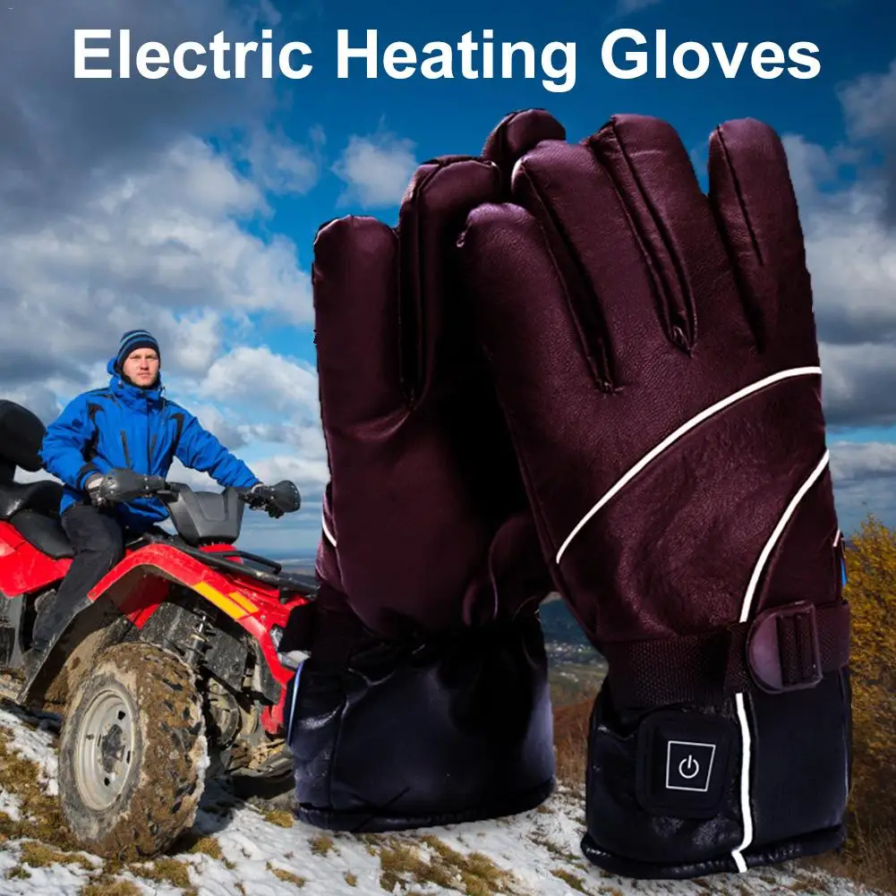 

Motorcycle Electric Heated Gloves 2200 MAh Lithium Battery Heating Gloves Waterproof For Cold Winter Travel