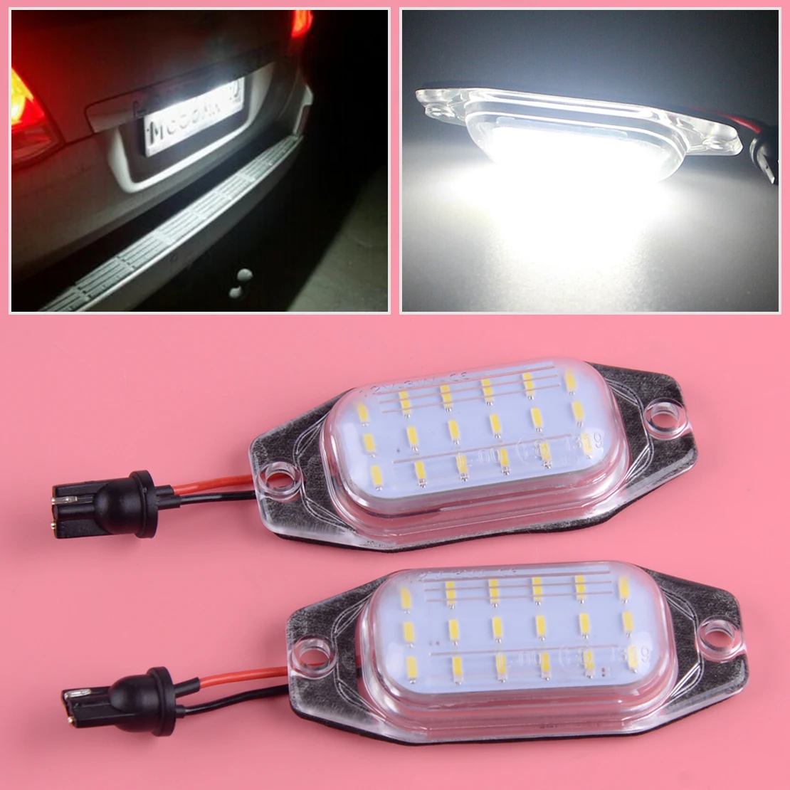 CITALL 2 шт. 3W светодиодный номерной знак светильник лампа подходит для Toyota J80 Land Cruiser Prado Lexus LX450
