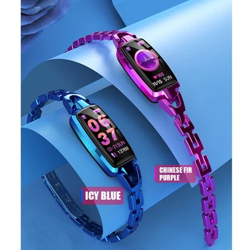 

Women Smart Watch Fitness Bracelet Tracker Smartwatch Female physiological cycle Heart Rate Monitor Blood Pressure Wristwatch