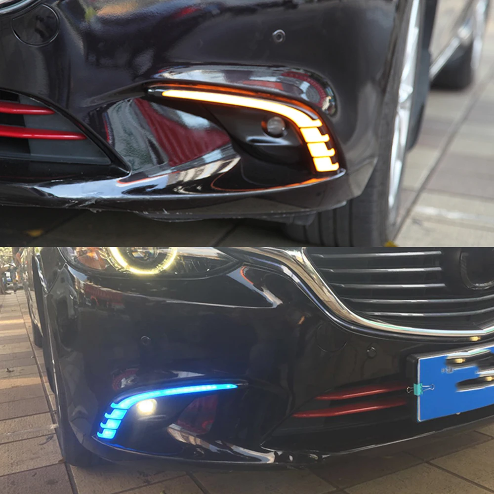 Автомобильная проблесковая 2 шт. DRL для Mazda 6 Mazda6 Atenza 2016 2017 2018 светодиодный