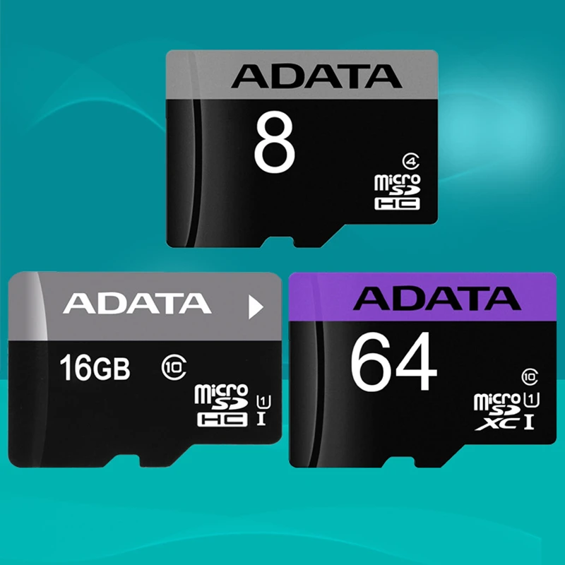 Карта памяти ADATA 16 Гб/32 ГБ/64 ГБ флэш-карты Microsd TF/SD карты для смартфона/планшета |