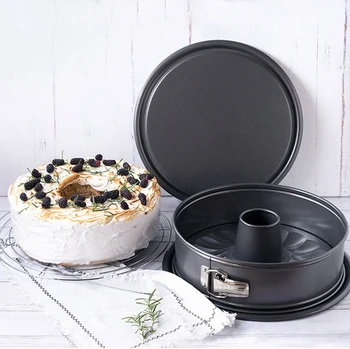 

Non-Stick Carbon Steel Round Cake Pan for Cheesecakes Cakes-Anti Warping Cake Baking Moulds Kitchen Tools Cake Mold