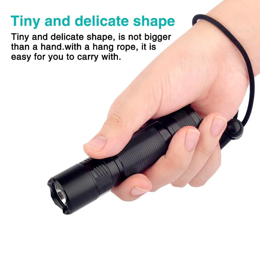 LED Flashlight Built-in 18650 Battery Waterproof Torch Powerful 1000LM Hunting Lanterna