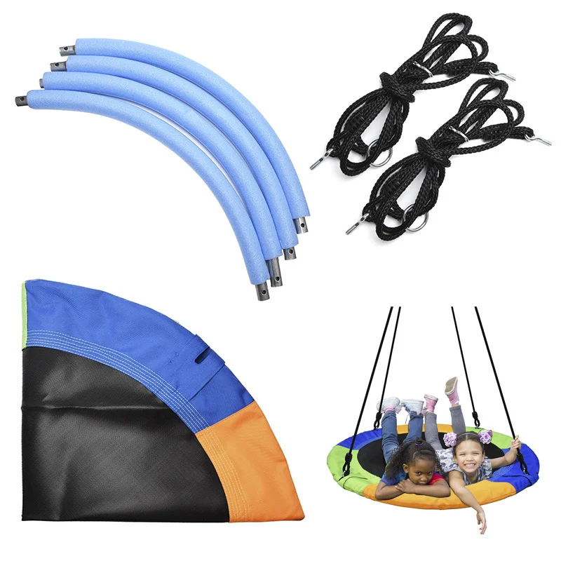 Kids Swing Toys Round Child Safety Hanging Chair Outdoor Large Metal Swings for Children Sports Complex Park Play Equipment 4