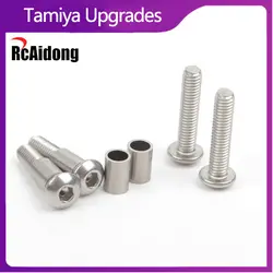 Accessoires de voiture de course RC 54409, vis étagées à faible frottement 3x14mm (4 pièces) pour Tamiya TT 02/TT02B/M05/WR02, pièces de mise à niveau 