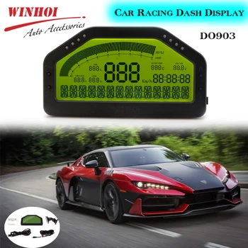 

Car Dash Racing Display OBD2 9000RPM 12V LCD Digital Display Race Dash Universal Auto Motorcycle Racing Dash Display DO903
