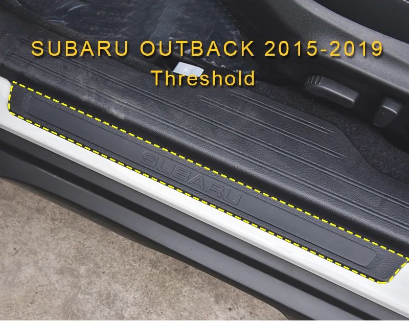 Для Subaru Outback- автомобильный Стайлинг задняя дверь багажника Бампер Защитный чехол для крыла порога крышка отделка стикер аксессуары