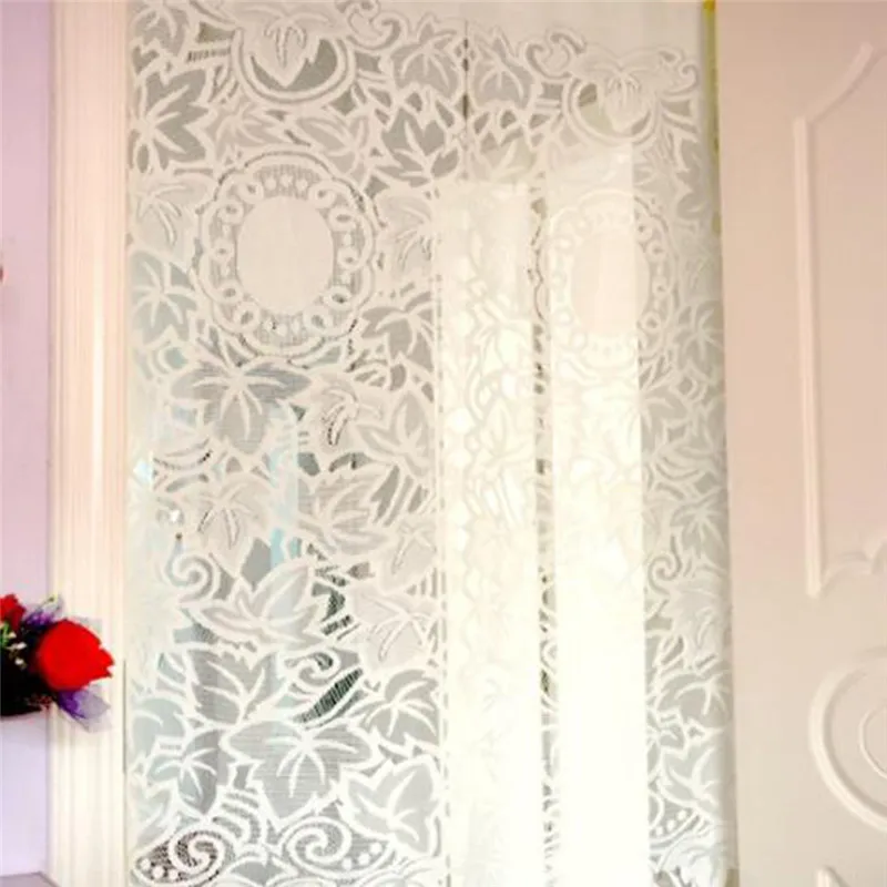 Элегантные кружевные половина-марлевые шторы со шнурком Шторы для Гостиная
