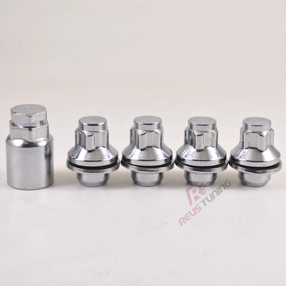 4PCS M12X1.5 Anti-theft Spline Type Car Wheel Lock Nuts Lug Nuts For Toyota