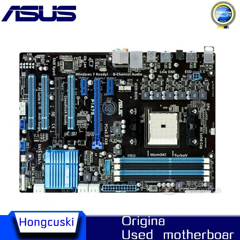 

Используется для ASUS F1A75, оригинальная материнская плата, разъем FM1 DDR3 USB3.0 SATA3 A75, десктопная материнская плата