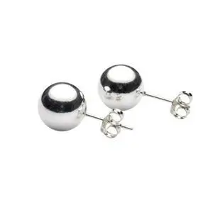 Simple Jewelry Ball Bead Stud Earrings For Sale Women Fashion Jewelry Unique Elegant Women 0.8CM