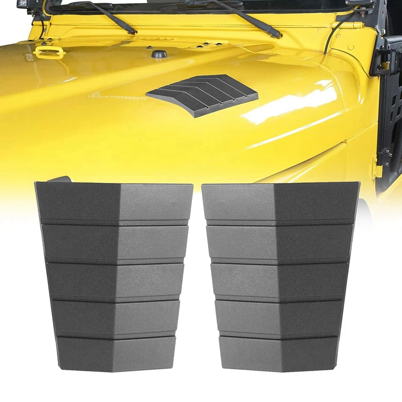 

Cowl Body Armor Outer Cowling Front Hood Corner Guards for 1997-2006 Jeep Wrangler Tj & Unlimited(Pack Of 2)
