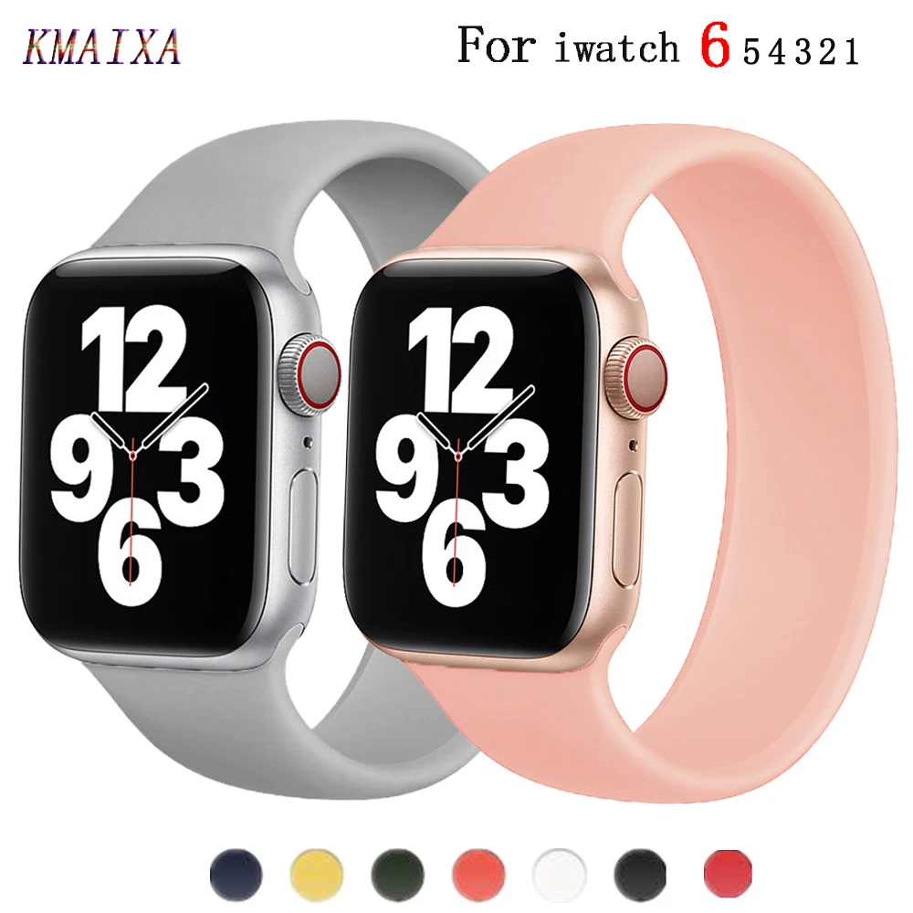 

Solo Loop for Apple Watch Band 44mm 40mm Elastic Belt Silicone bracelet iWatch Band 38mm 42mm Apple watch serie 5/4/3/SE/6 Strap