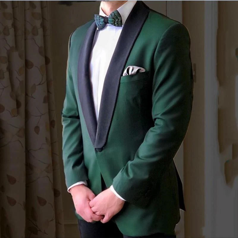 

Handsome Groomsmen Shawl Lapel Groom Tuxedos Mens Wedding Dress Man Jacket Blazer Prom Dinner (Jacket+Pants+Tie) A093
