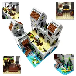 MOC pirate blocs de construction militaires, jouets pour garçons enfants, jouets Montessori compatibles City Friends, briques de construction, bricolage arbres plaque de base 