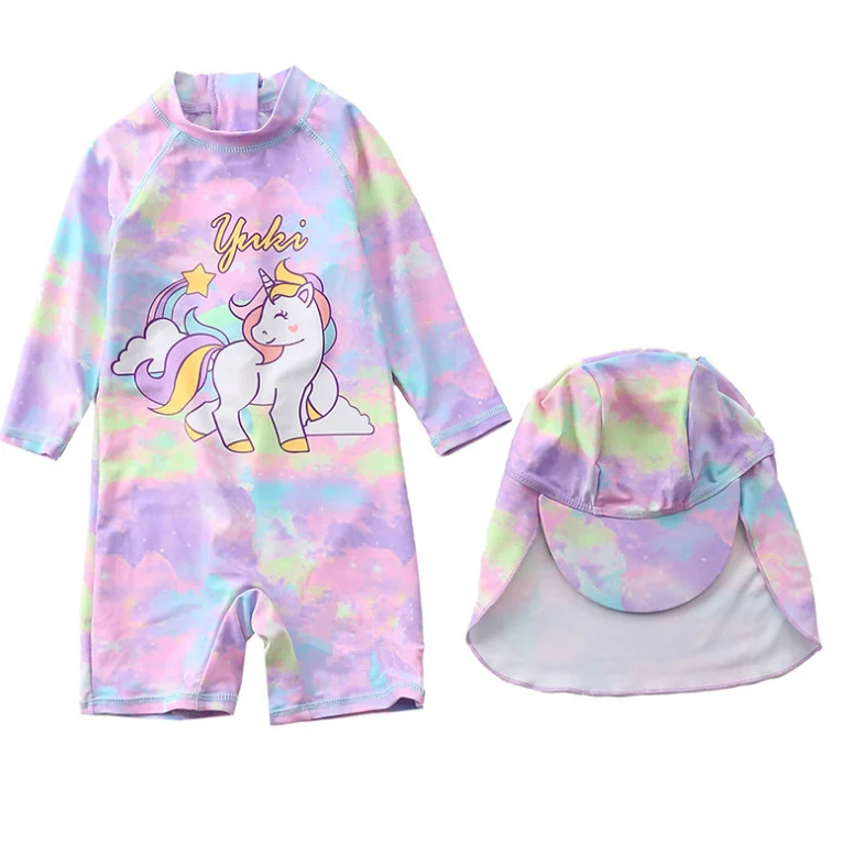 21 New Swimwear Suits Unicorn 21 Girl S Surf Suit Baby Long Sleeved Sunscreen Girls Swimsuit For 1 10years Girls Surfing Children S One Piece Suits Aliexpress