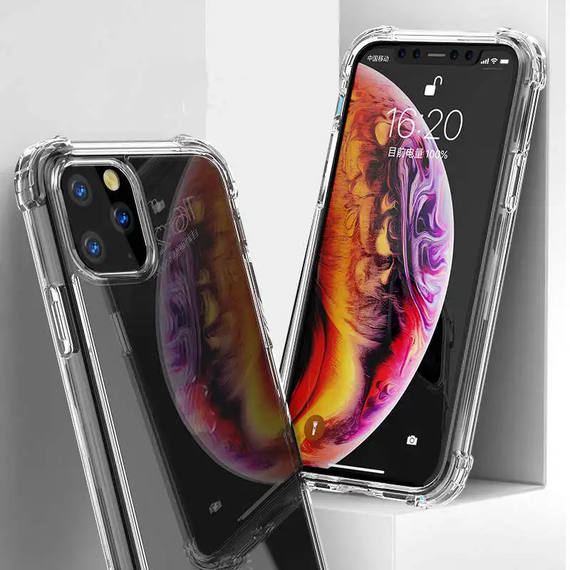 

Full Protection Shockproof Phone Case For iPhone 12 11 Pro Max SE 2020 X XR XS 7 8 6 6S Plus Mobile Cover Slim Clear Transparent