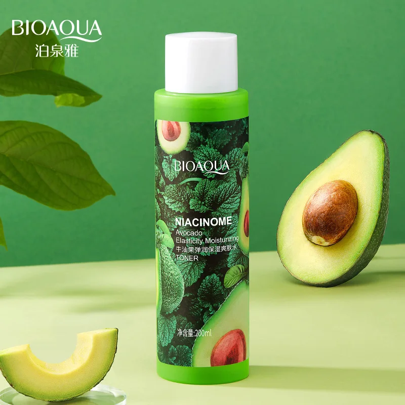 Bioaqua Avocado play embellish moisturizing toner contractive pore caress skin hydrating oil-control toner
