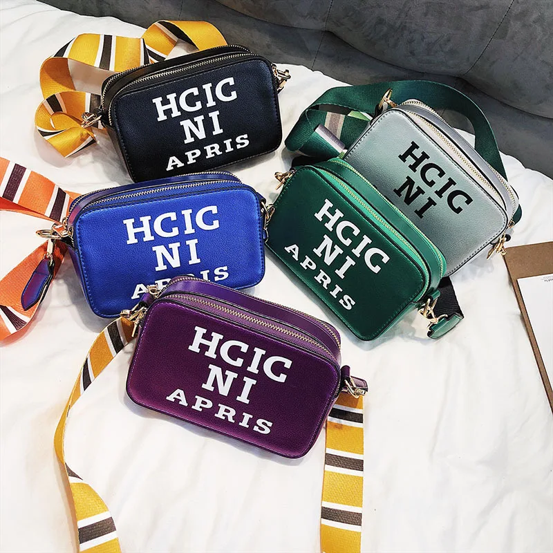 

2018 New Style Japanese-style Lettered Square Sling Bag Disco Dancing Bag Shoulder Diagonal WOMEN'S Bag